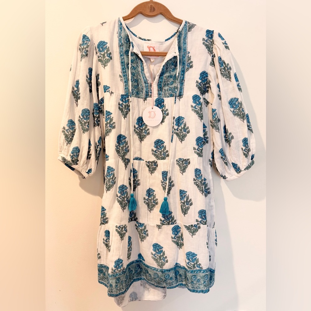 NWT Victoria Dunn Boho Tassel Dress - XS